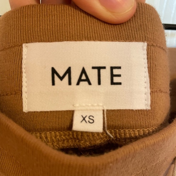 MATE the Label Organic Thermal Wide Leg Pants in Sienna - Picture 4 of 5